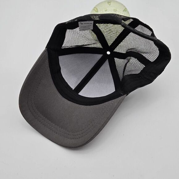 Krispy Kreme Hat Trucker Employee Snapback Cap Gray Embroidered Uniform Black - Picture 6 of 7